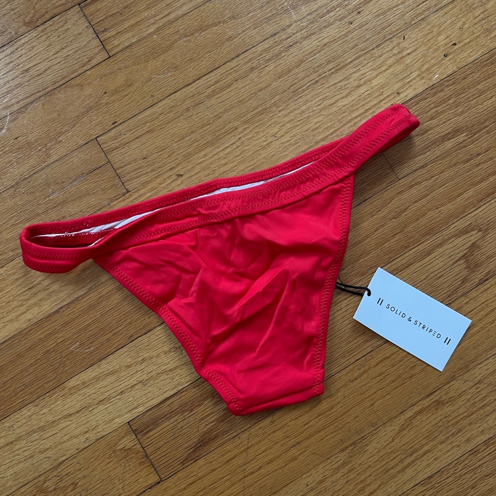 Solid & Striped Molly Bikini Bottoms Red XS